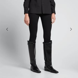 TOTEMESquare-Toe Leather Riding Boots